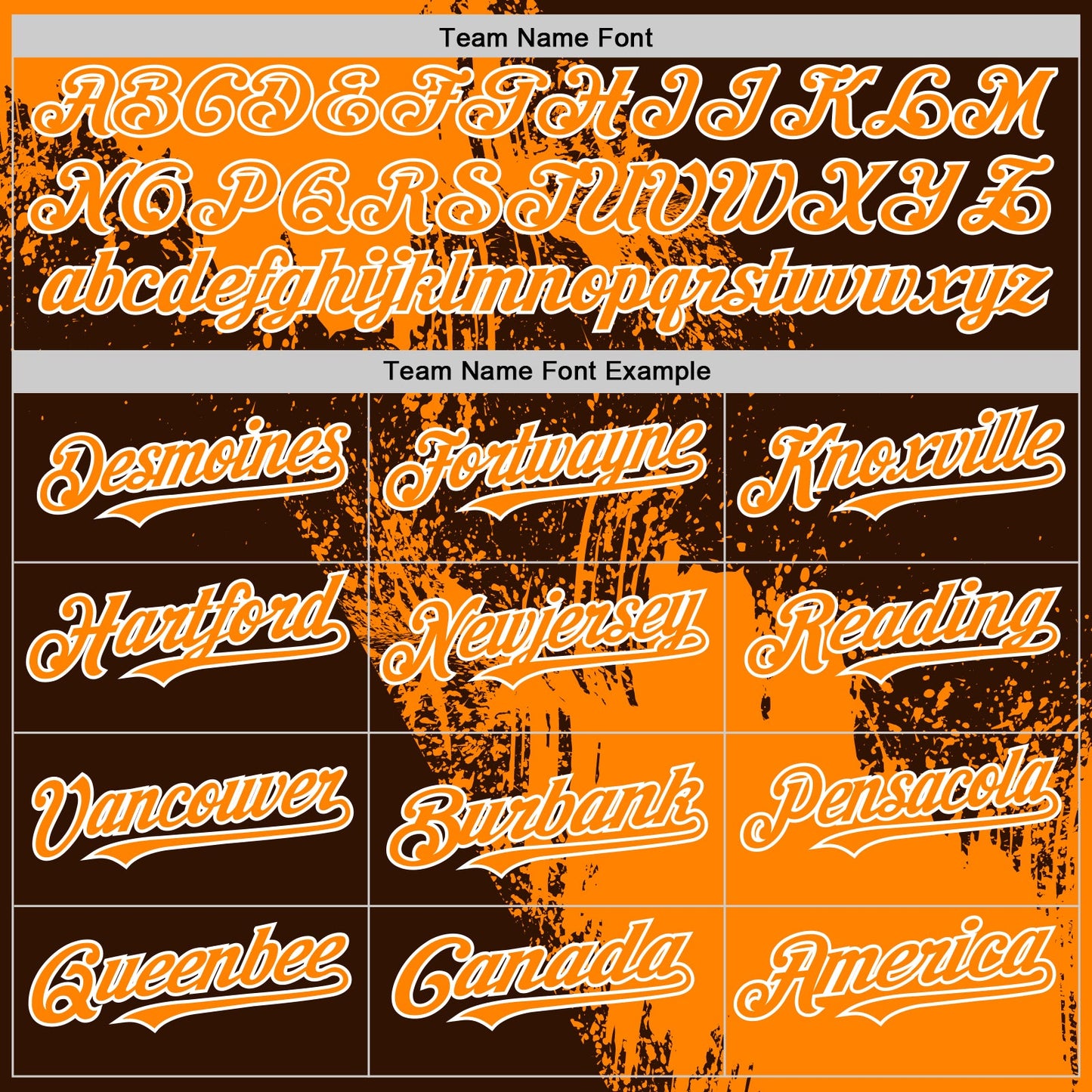 Custom Bay Orange Brown-White 3D Pattern Design Abstract Brush Stroke Authentic Baseball Jersey