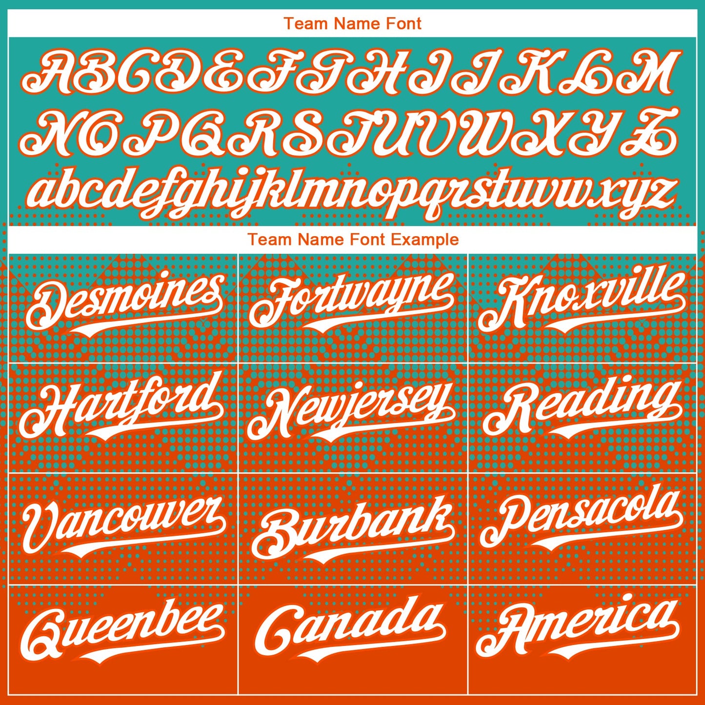 Custom Aqua White-Orange 3D Gradient Square Shape Authentic Baseball Jersey