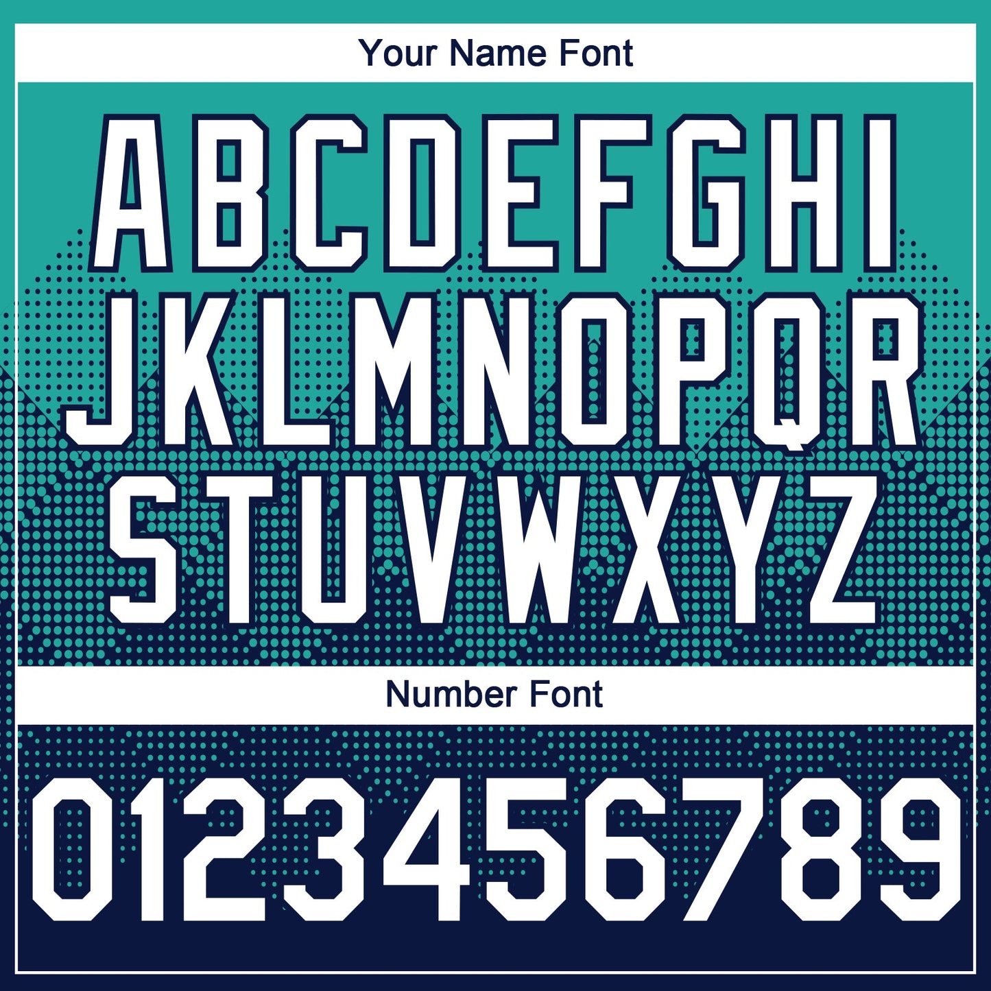 Custom Aqua White-Navy 3D Gradient Square Shape Authentic Baseball Jersey