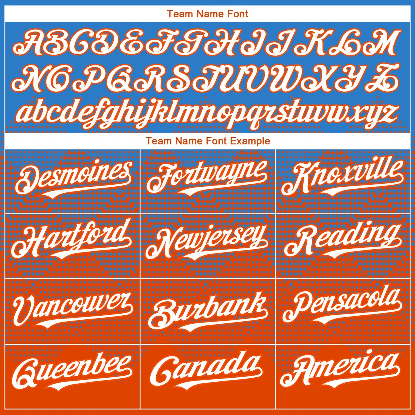 Custom Electric Blue White-Orange 3D Gradient Square Shape Authentic Baseball Jersey