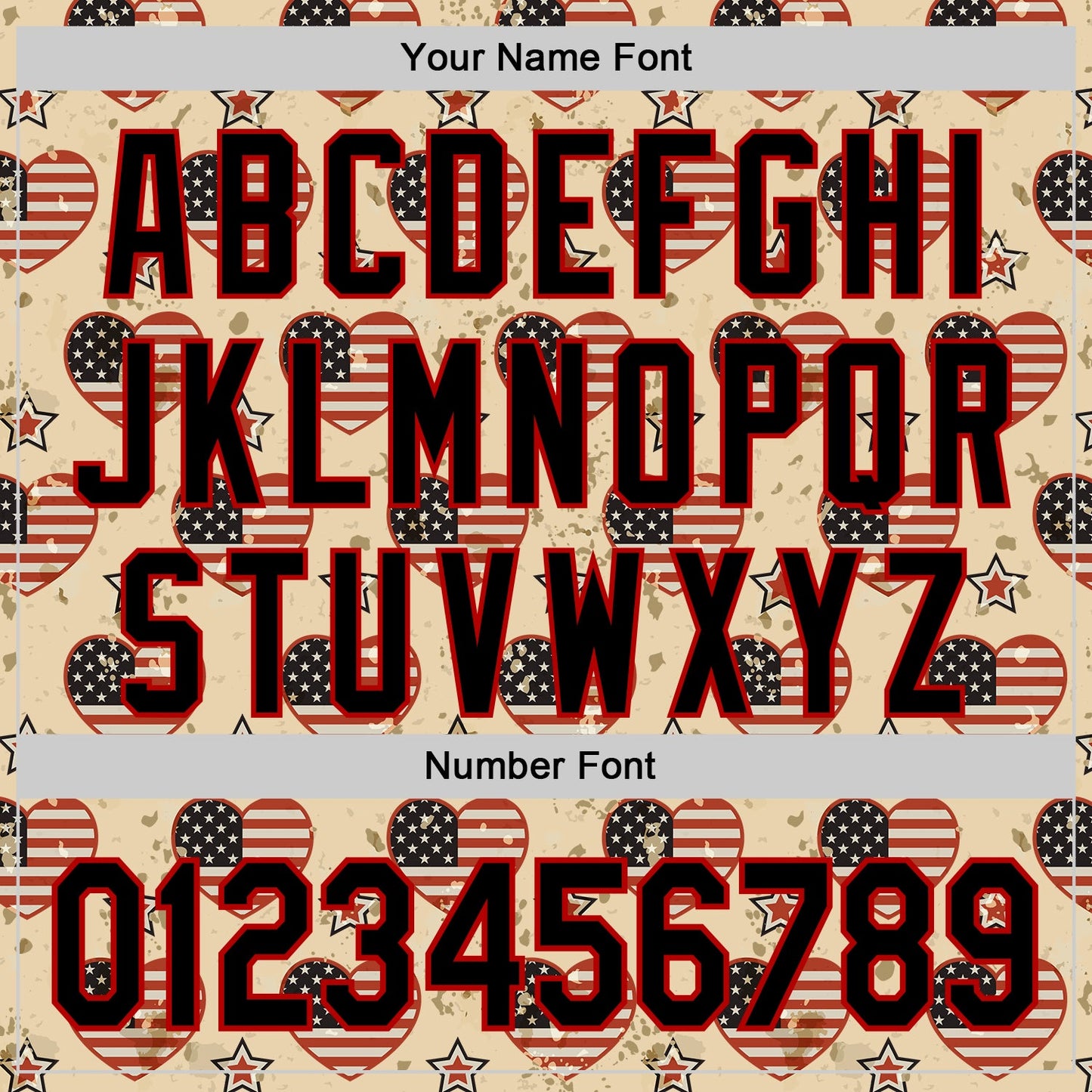 Custom City Cream Black-Red 3D Patriotic American Flag Authentic Baseball Jersey