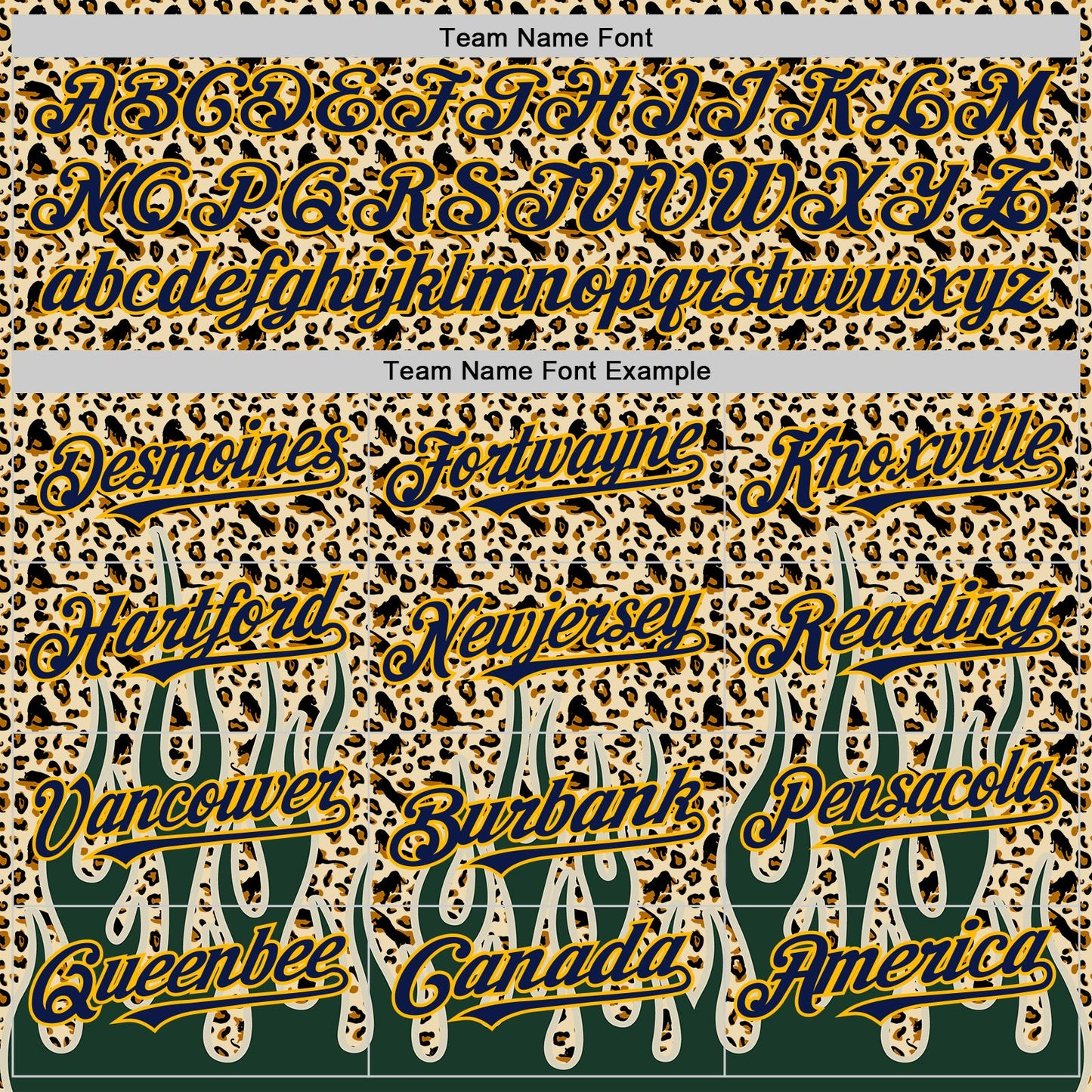 Custom Cream Navy-Gold 3D Pattern Design Rave Party Animal Leopard Print Authentic Baseball Jersey