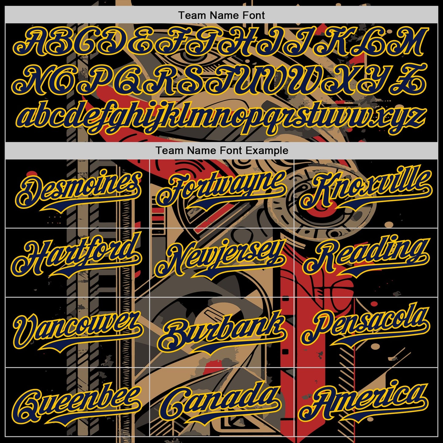 Custom Black Navy-Yellow 3D Pattern Design Burner Costumes Abstract Shape Authentic Baseball Jersey