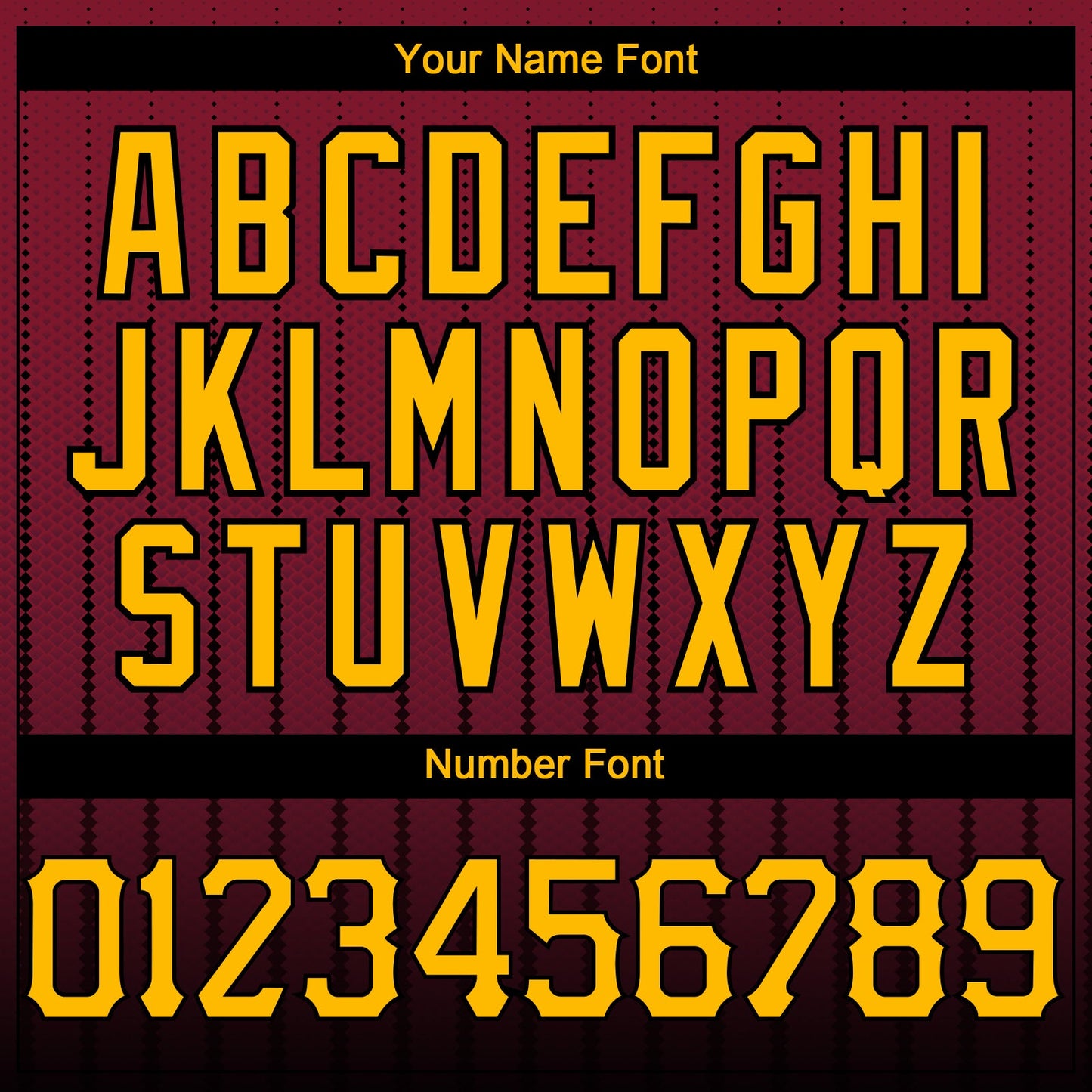 Custom Crimson Gold-Black 3D Pattern Design Gradient Geometric Shape Authentic Baseball Jersey