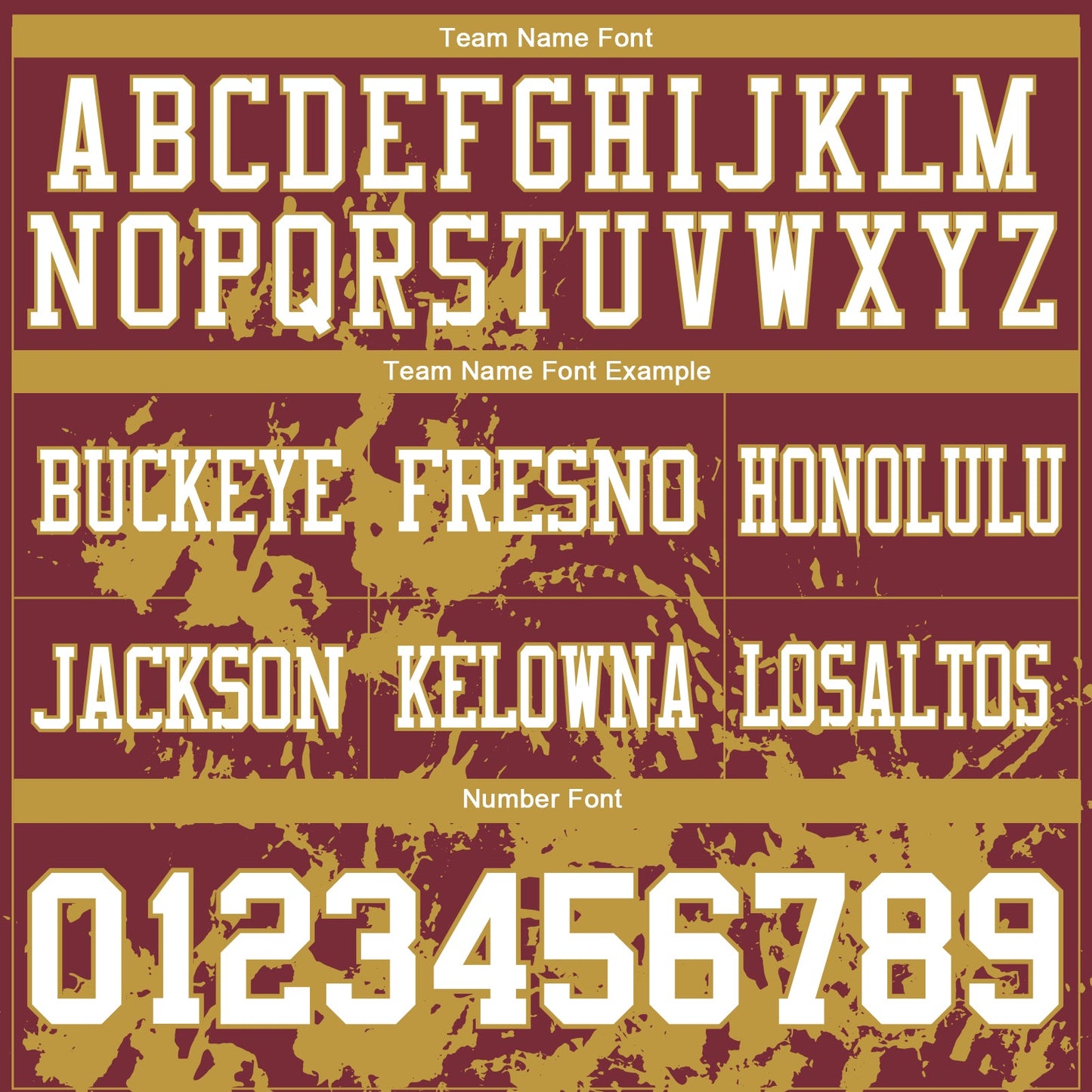 Custom Burgundy White-Old Gold 3D Pattern Splash Authentic Football Jersey