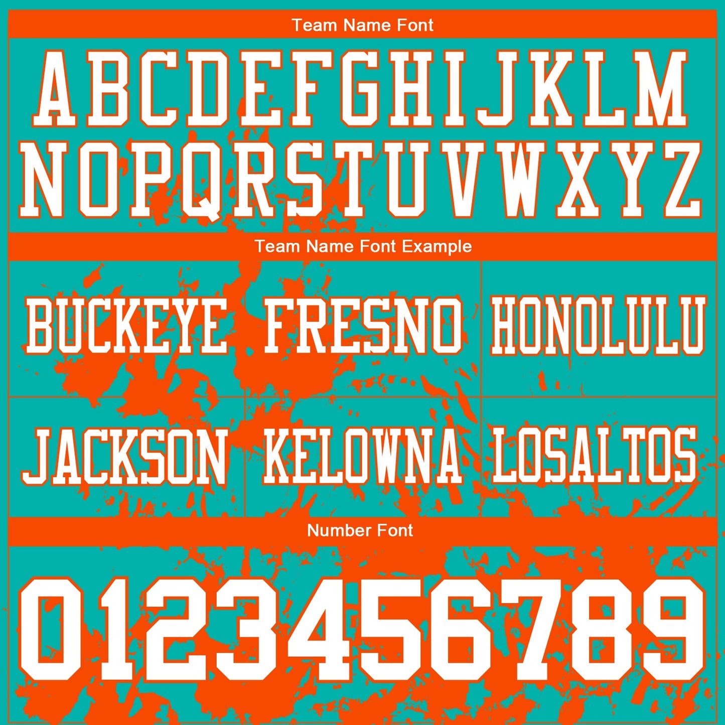 Custom Aqua White-Orange 3D Pattern Splash Authentic Football Jersey