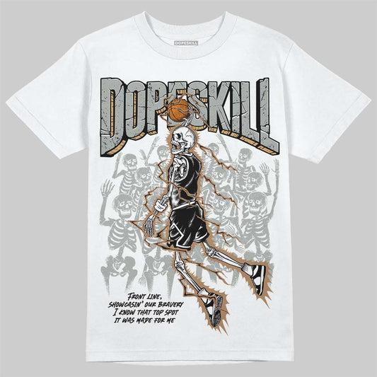 1906R ‚ÄòWhite Gold‚Äô DopeSkill T-Shirt Thunder Dunk Graphic