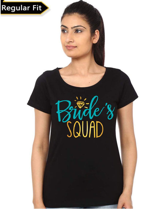 Brideâ€™s Squad Black T-Shirt