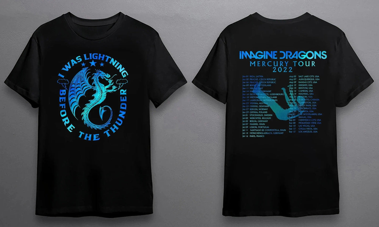 Dragons Mercury Tour 2022 Double sided tshirt