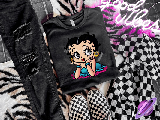 EMBROID BOOP UNISEX TEE ADULTS/KIDS Style001