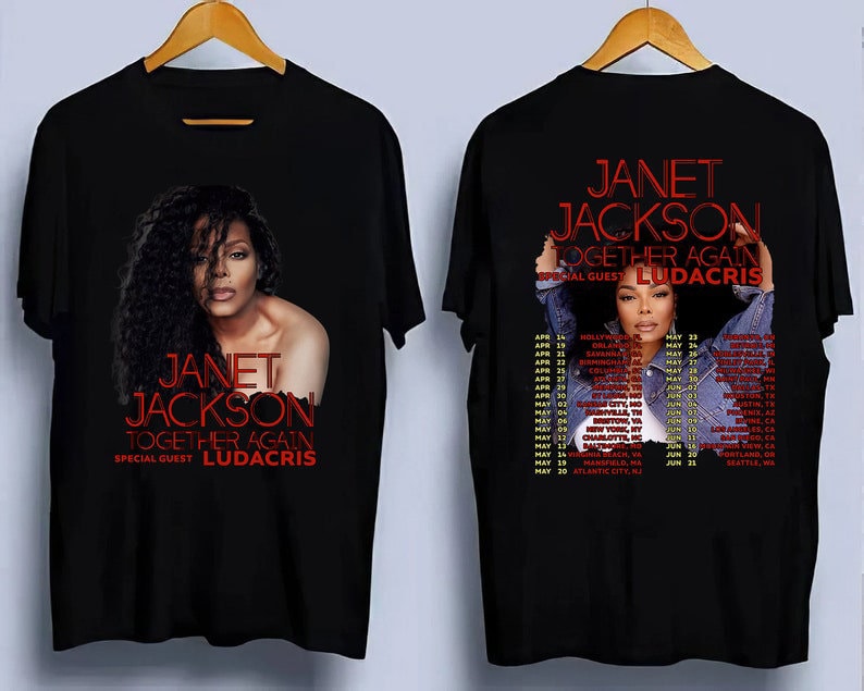 Janet Jackson 2023 Tour T-Shirt, Janet Jackson Shirt, Vintage Style 90s Shirt