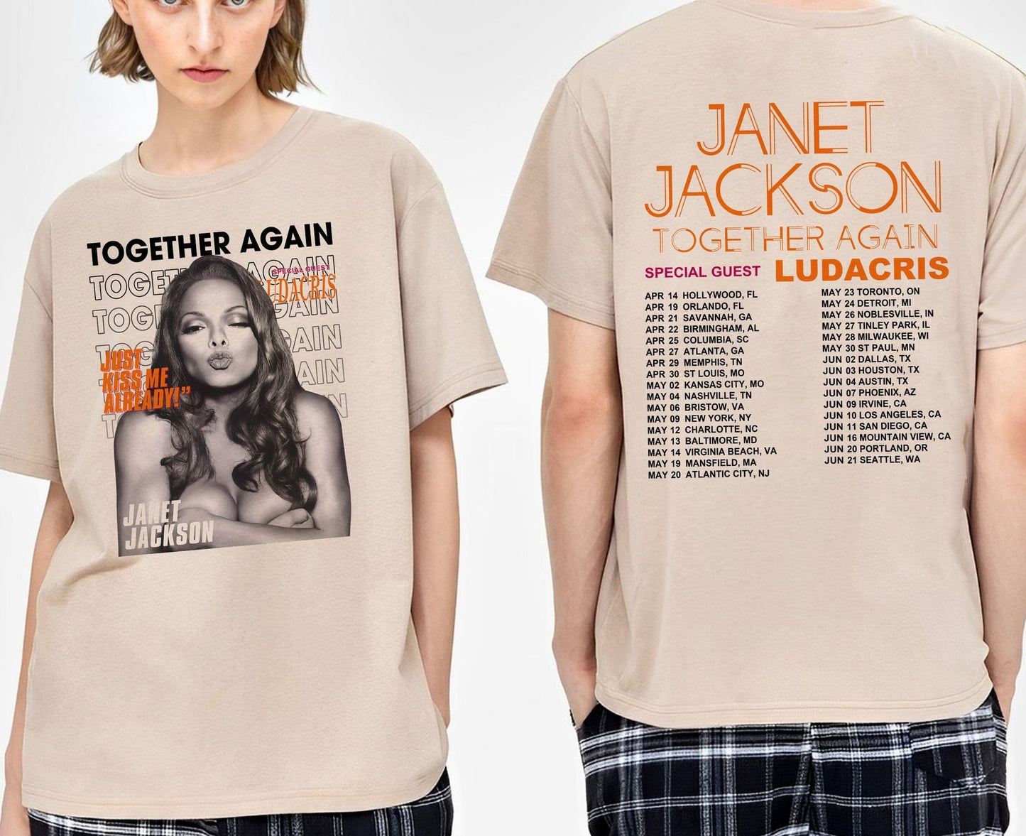 Janet Jackson T- Shirt, Together Again Tour 2023