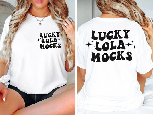 Front and Back Bella Canvas 3001 White Mockup, Backside Mockup Shirt