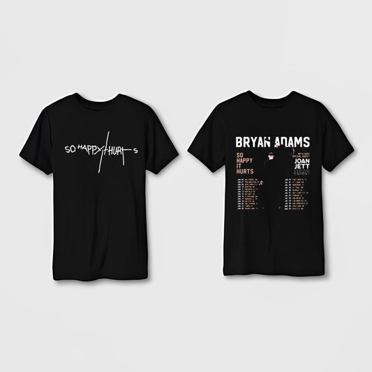 Bryan Adams Tour 2023 T-Shirt, So Happy Hurts Tour Shirt