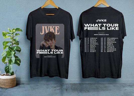 JVKE What Tour Feels Like 2023 Tour Shirt, JVKE 2023 Tour Merch, JVKE Fan Gifts, Jvke North American Concert Shirt