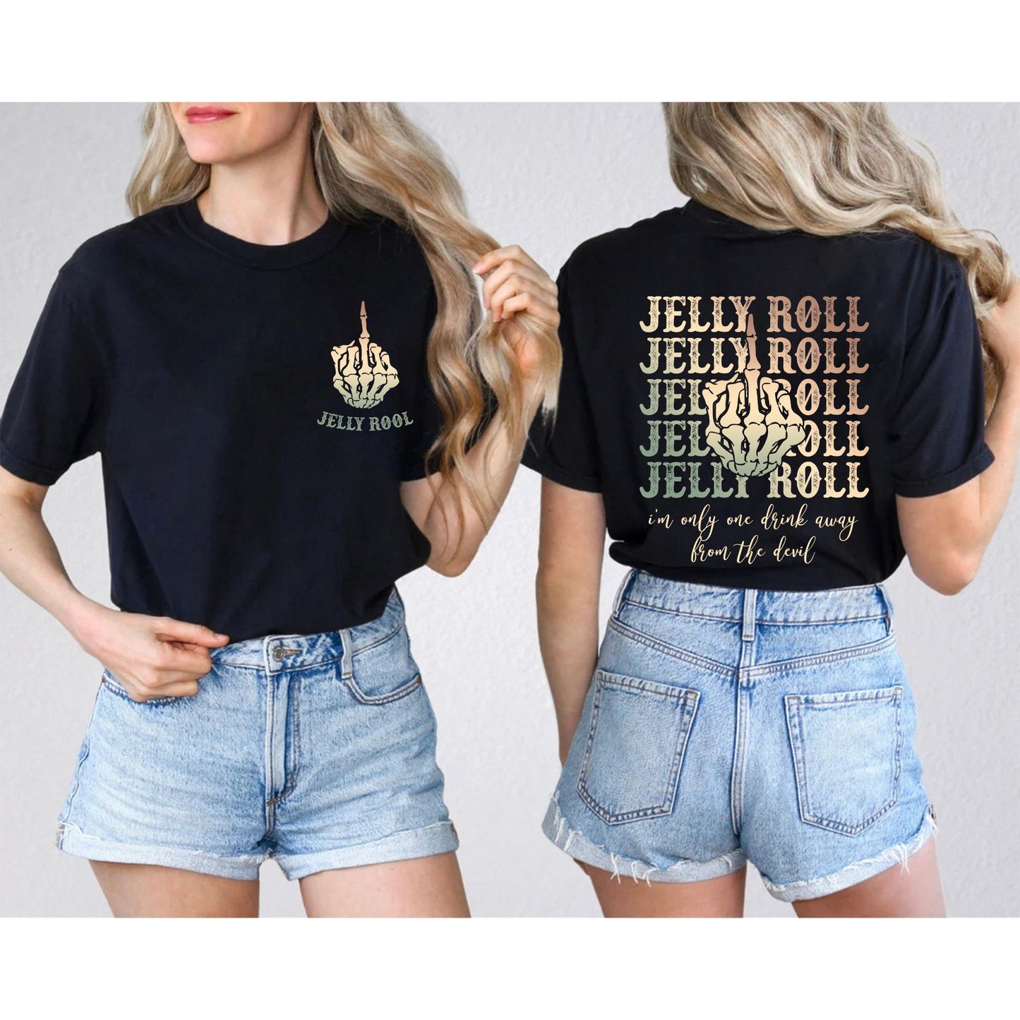 Jelly Roll American Rock Singer 2 side Shirt