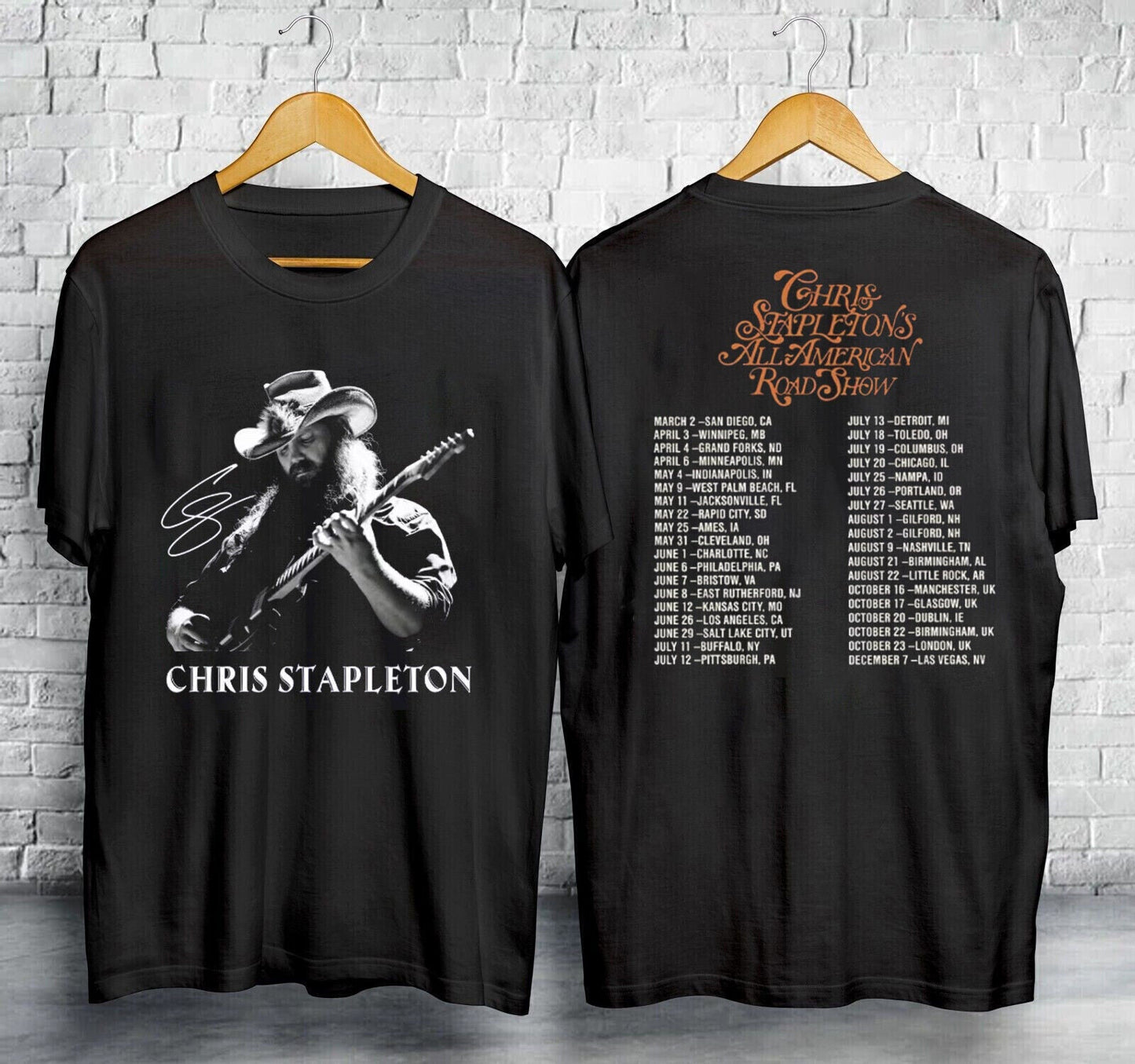Chris Stapleton All American Road Show Tour 2024 Shirt
