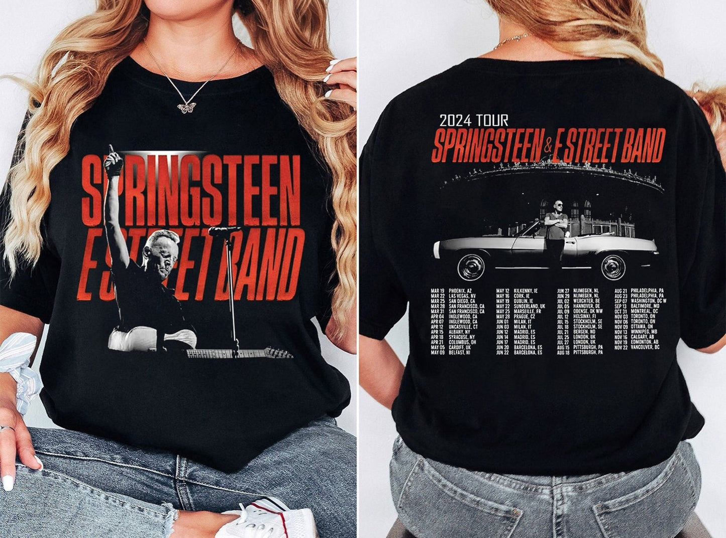 Bruce Springsteen 2024 Tour Shirt, E Street Band And Bruce Springsteen Tour Shirt, E Street Shirt