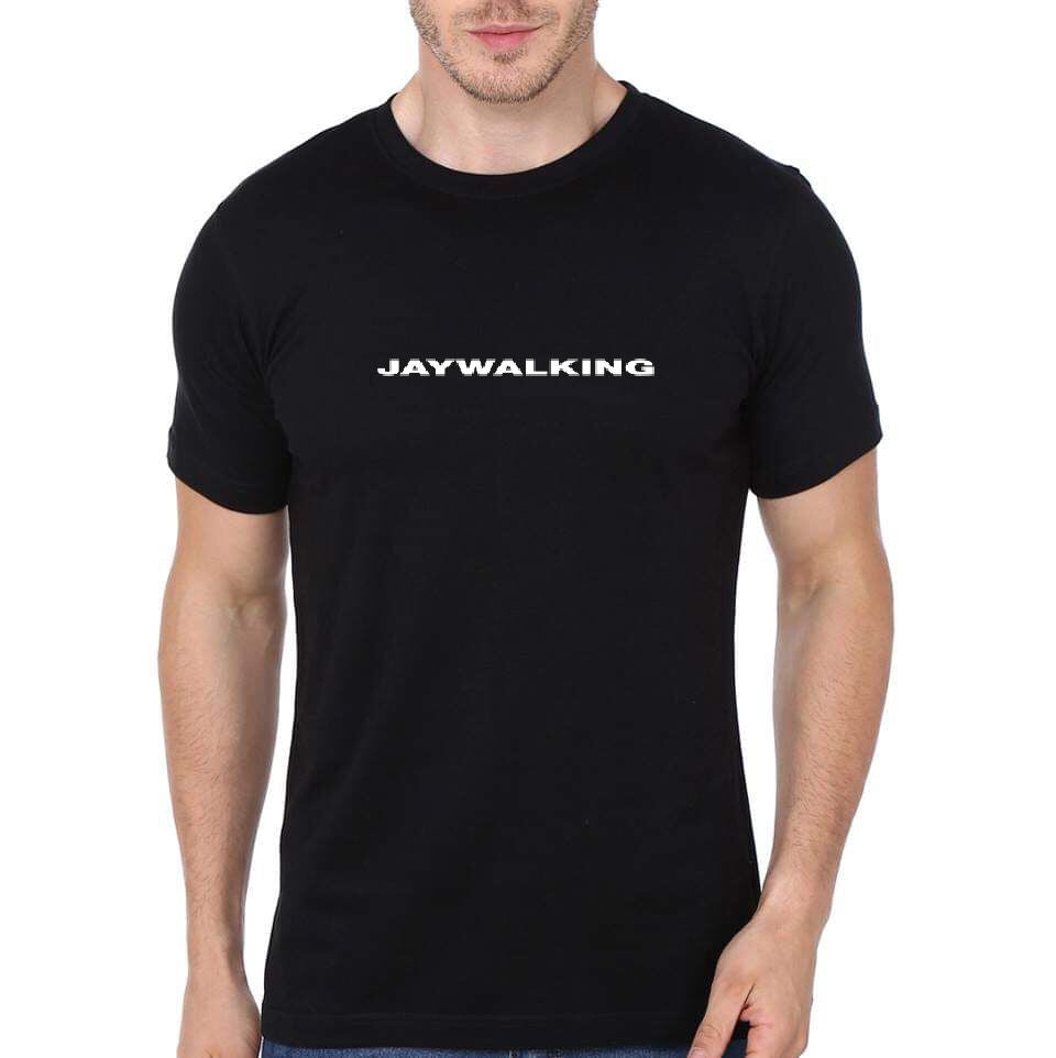 Jaywalking Black T-Shirt Style001