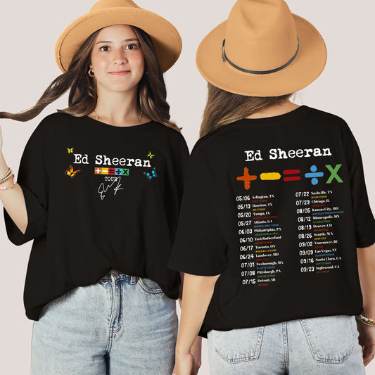 Ed Shee Concert Shirt, I Ed Shee Mathematic Tour Shirt