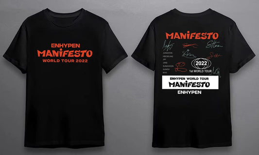 Enhypen Manifesto Sweatshirt, Manifesto World Tour 2022 Shirt