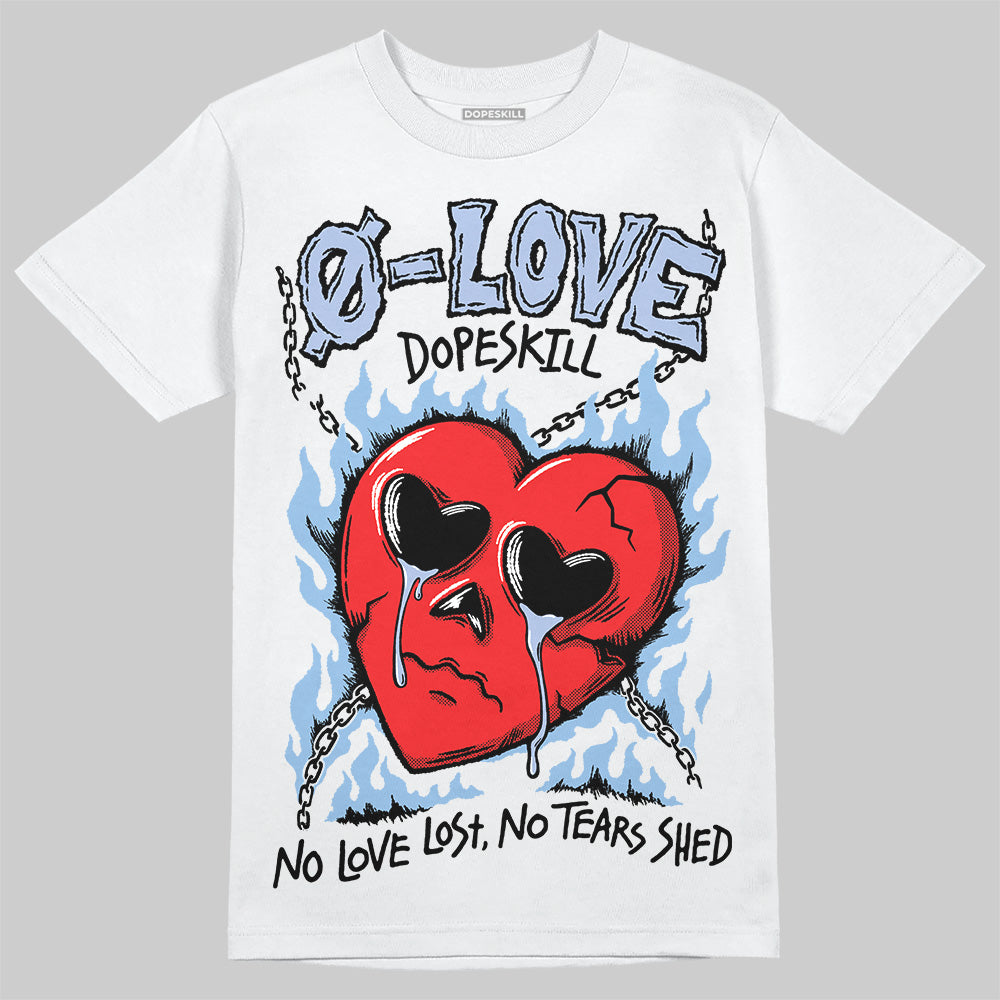 Women's Runner Sneaker Light Blue DopeSkill T-Shirt Crying Heart Graphic