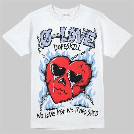 Women's Runner Sneaker Light Blue DopeSkill T-Shirt Crying Heart Graphic