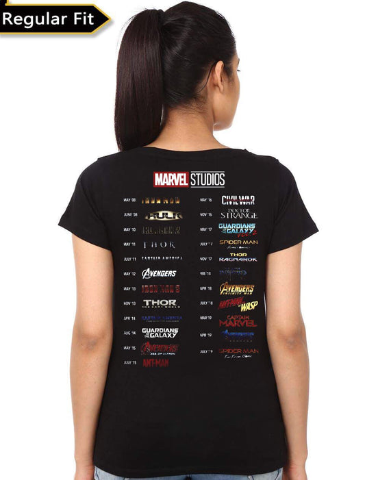 Custom Girlâ€™s Black T-Shirt