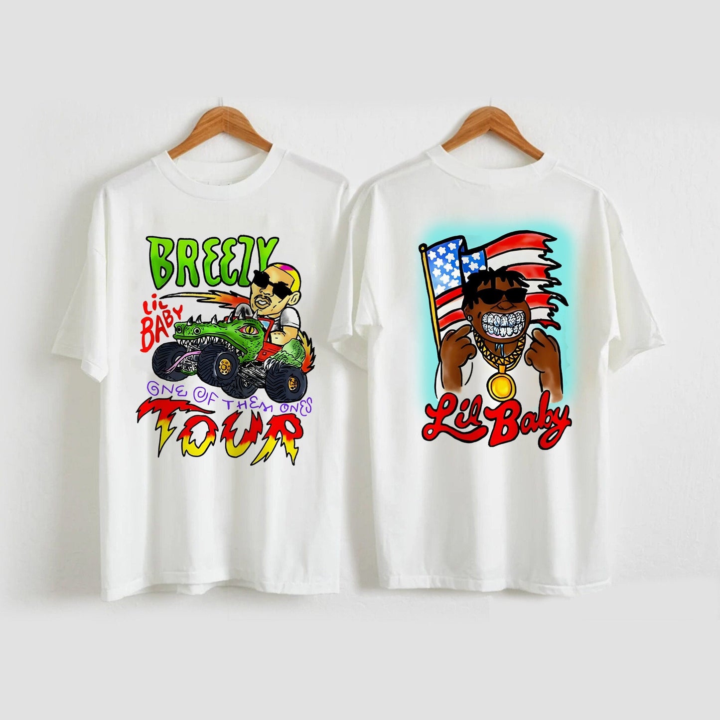 Chris Brown x Lil Baby One Of Them Ones Tour 2022 T-Shirt