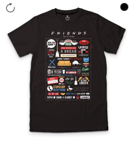 Friends Black Tee Style002