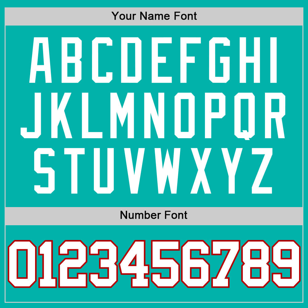 Custom Aqua White-Red Authentic Basketball Jersey