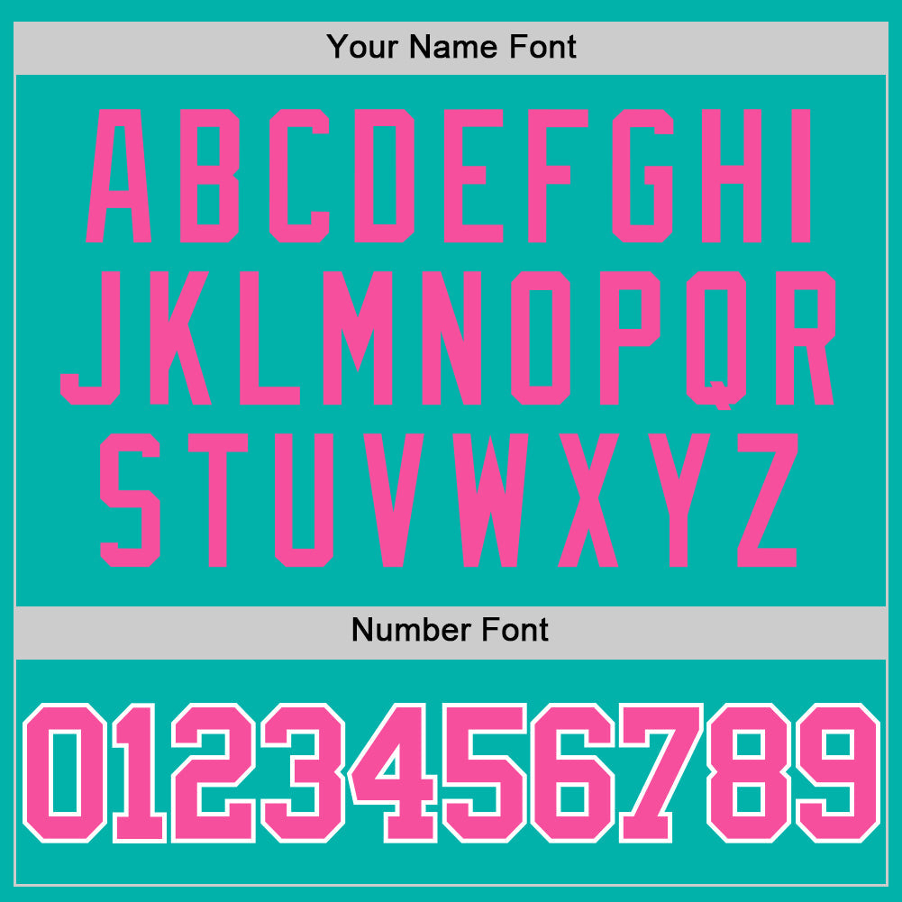 Custom Aqua Pink-White Authentic Basketball Jersey