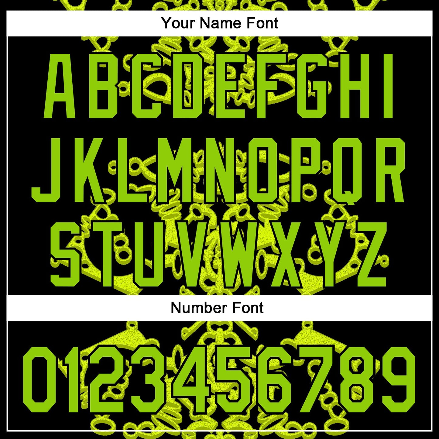 Custom Black Neon Green 3D KYLMAX HUBTUHAN Authentic Baseball Jersey