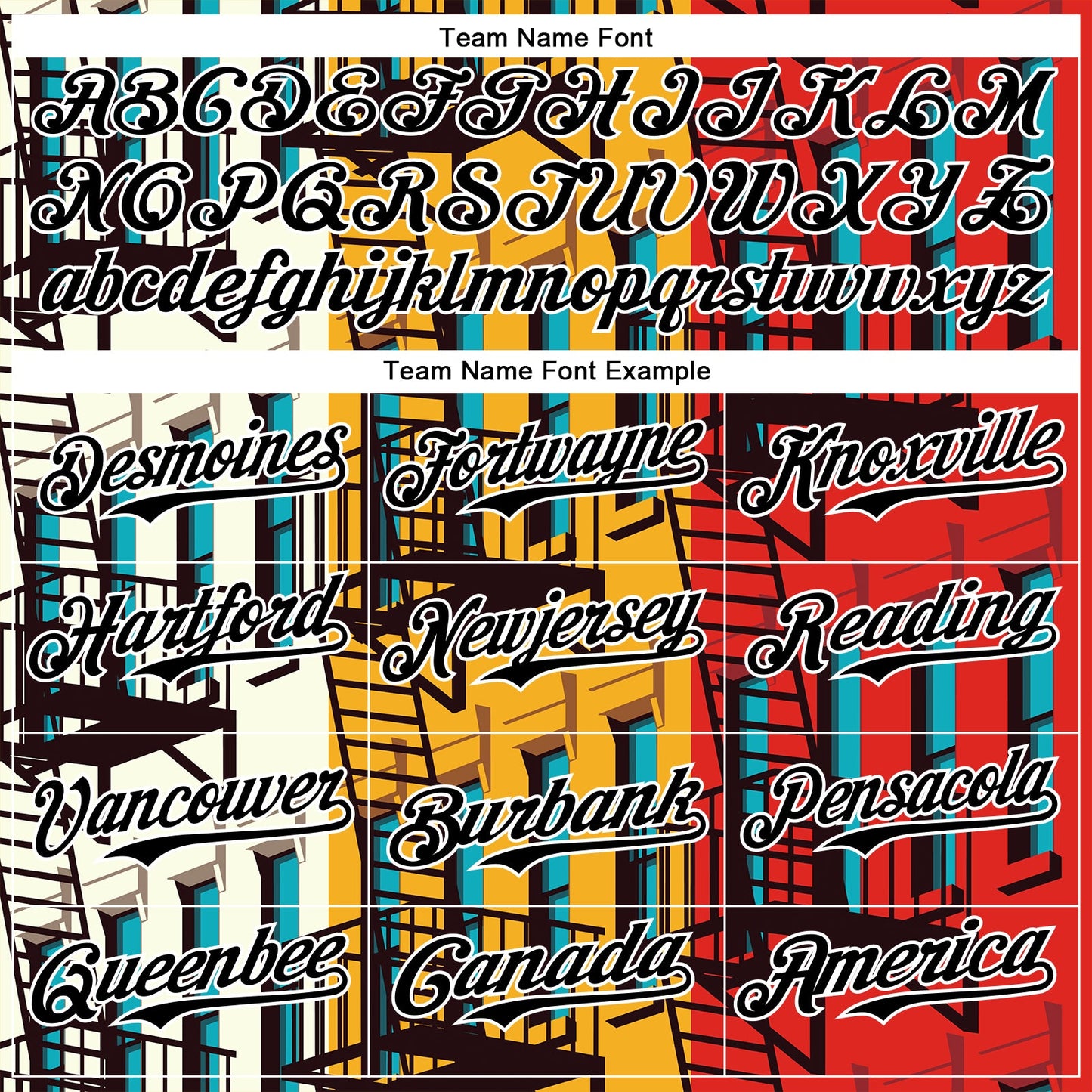 Custom Gold Black Red-White 3D Nikita Fraser Staircase Ny Authentic Baseball Jersey