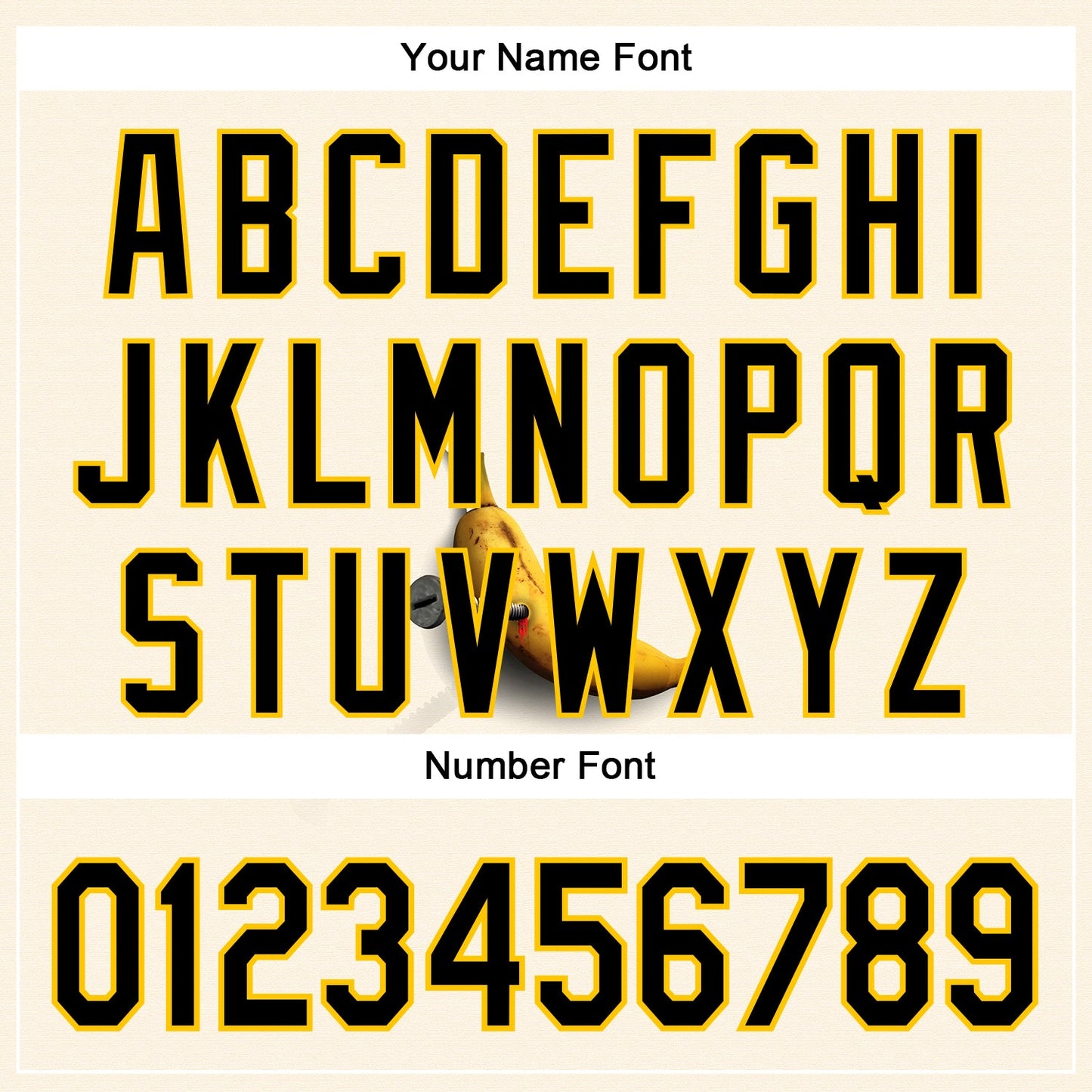 Custom Cream Black-Yellow 3D Marcel Caram Bananas Reinterpretation Authentic Baseball Jersey