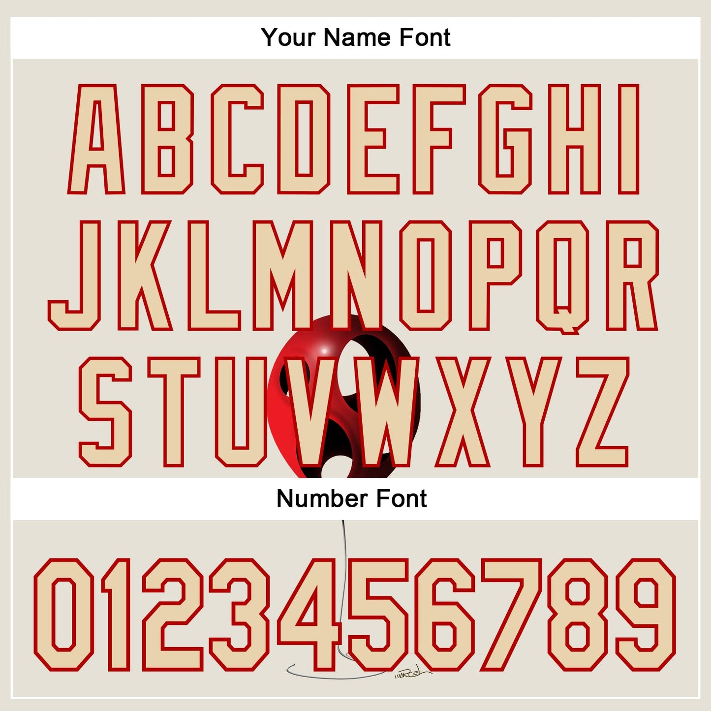 Custom Cream City Cream-Red 3D Marcel Caram Leaked Ballon Authentic Baseball Jersey