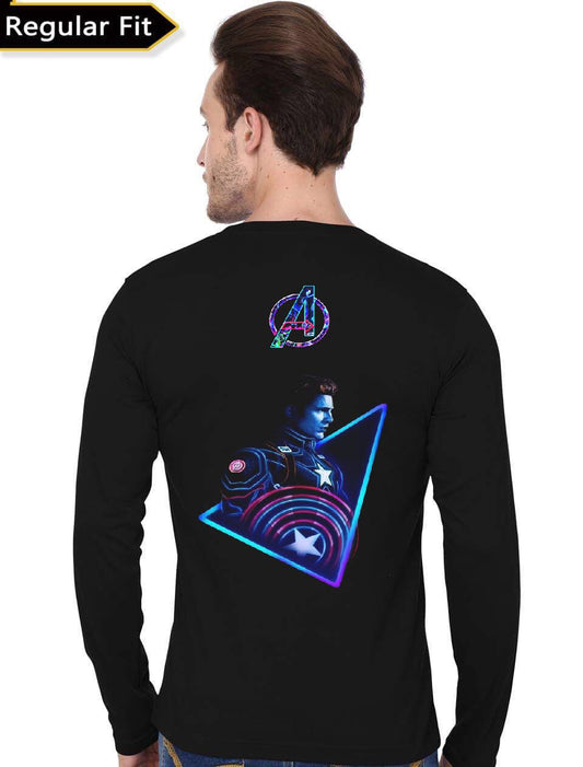 Custom Avengers Endgame Black Full Sleeve T-Shirt