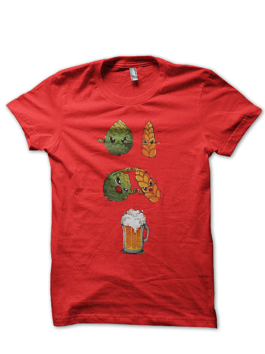 Beer Fusion Half Sleeve T-Shirt