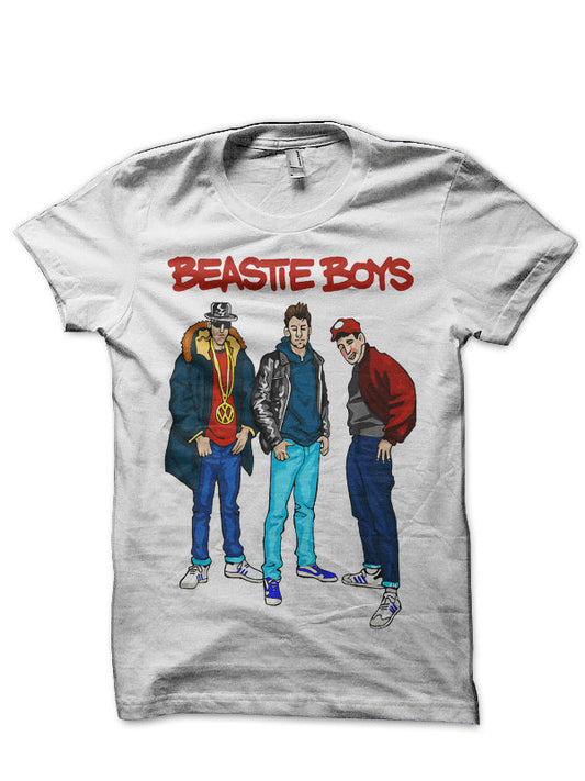 Beastie Boys White T-Shirt Style003