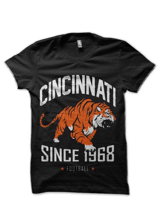 Bengals Football Team Design Cincinnati Black T-Shirt