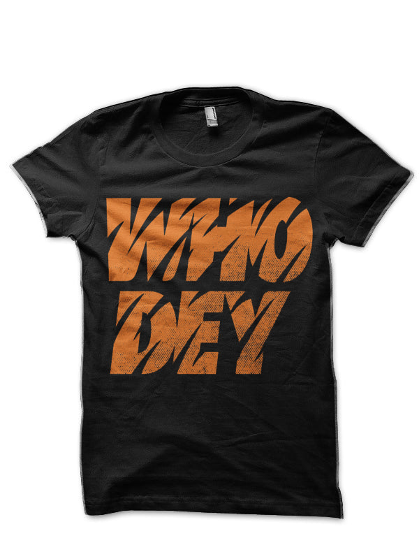 Bengals Who Dey Black T-Shirt