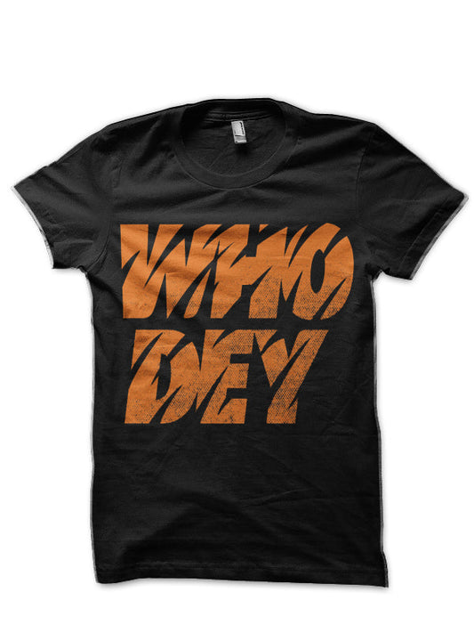 Bengals Who Dey Black T-Shirt