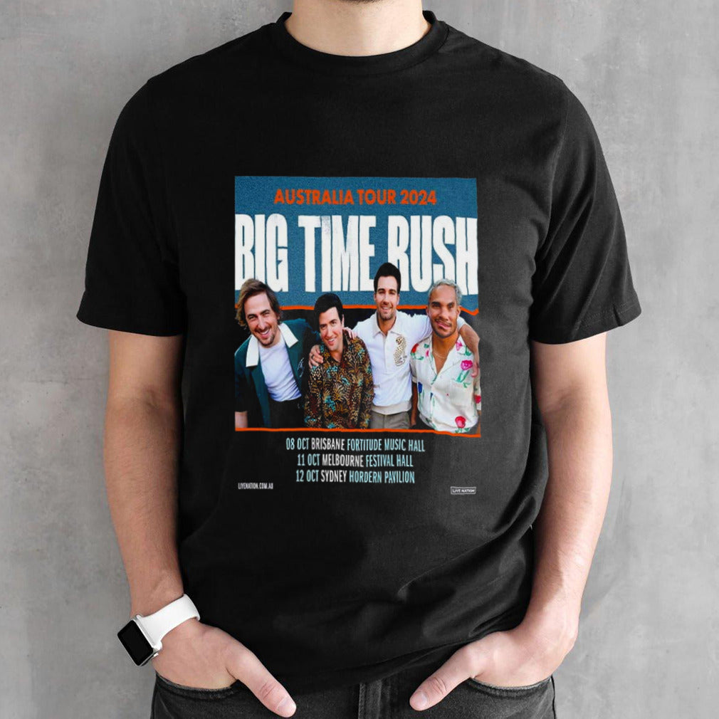 Big Time Rush Australia Tour 2024 Schedule List Date shirt