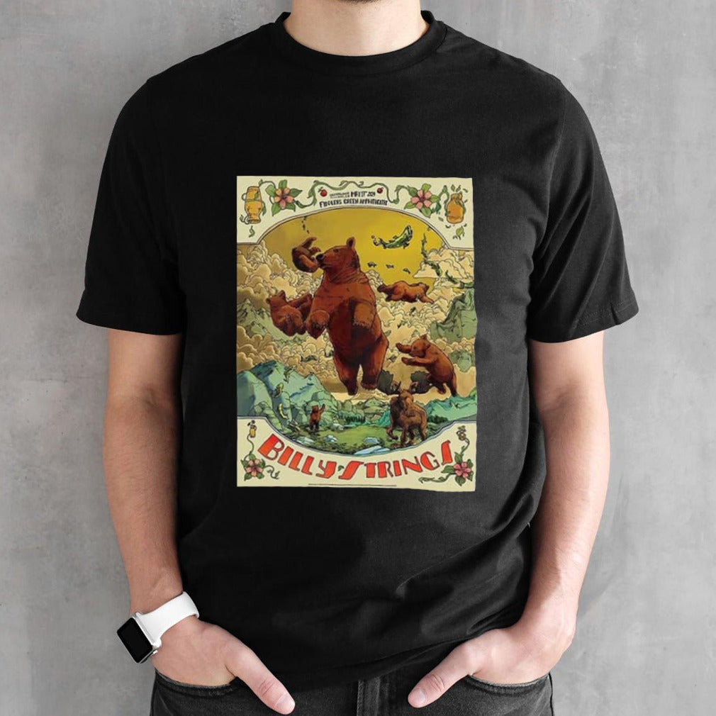 Billy Strings On May 17th 2024 Fiddlerâ€™s Green Amphitheatre Greenwood Village CO Poster Art By Dave Kloc And Jessica Seamans T-Shirt