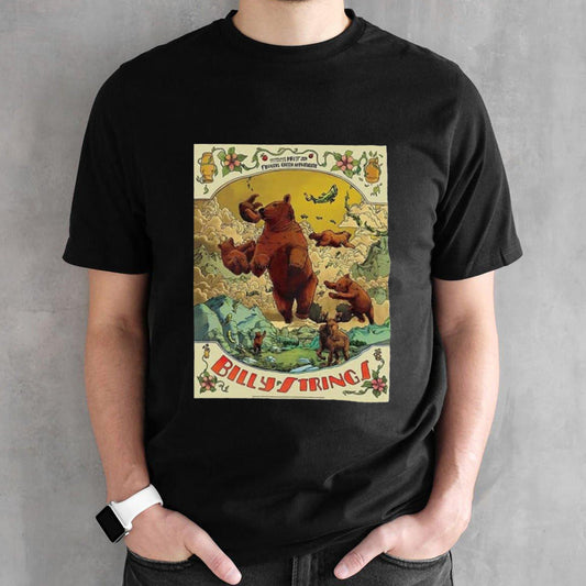 Billy Strings On May 17th 2024 Fiddlerâ€™s Green Amphitheatre Greenwood Village CO Poster Art By Dave Kloc And Jessica Seamans T-Shirt