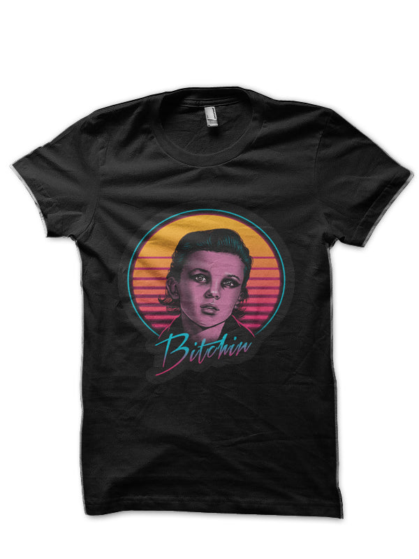 Bitchin Black Half Sleeve T-Shirt