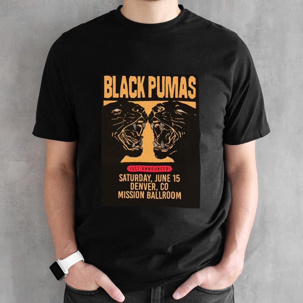 Black Pumas Just Announced June 15 2024 T-shirt