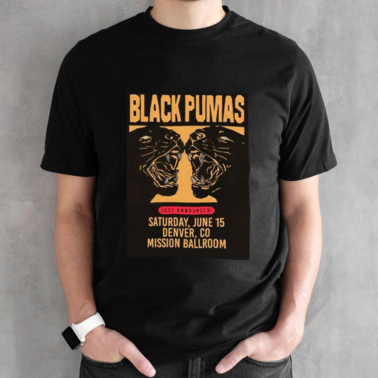 Black Pumas Just Announced June 15 2024 T-shirt