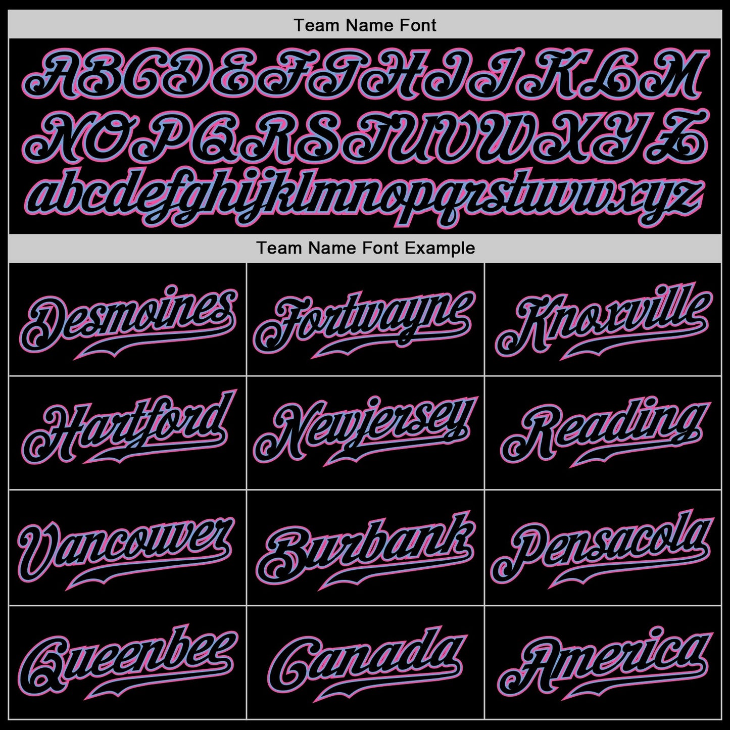 Custom Black Black Light Blue Pink-White Authentic Baseball Jersey