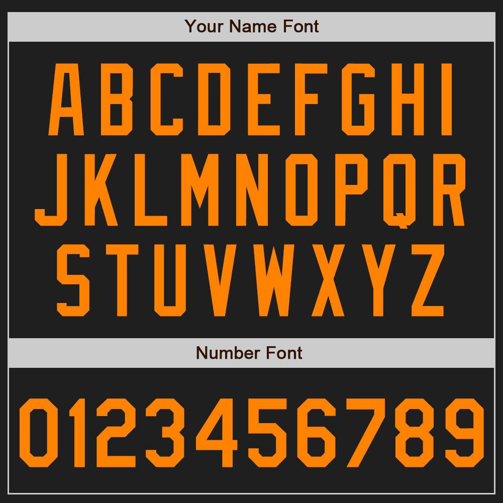 Custom Black Bay Orange Authentic Baseball Jersey